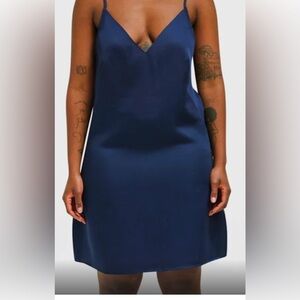 Ettitude large sateen slip dress